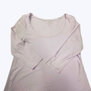 J. Jill Pure Jill Women's Blouse‎ Size Small Pale Lavender Color Super Soft